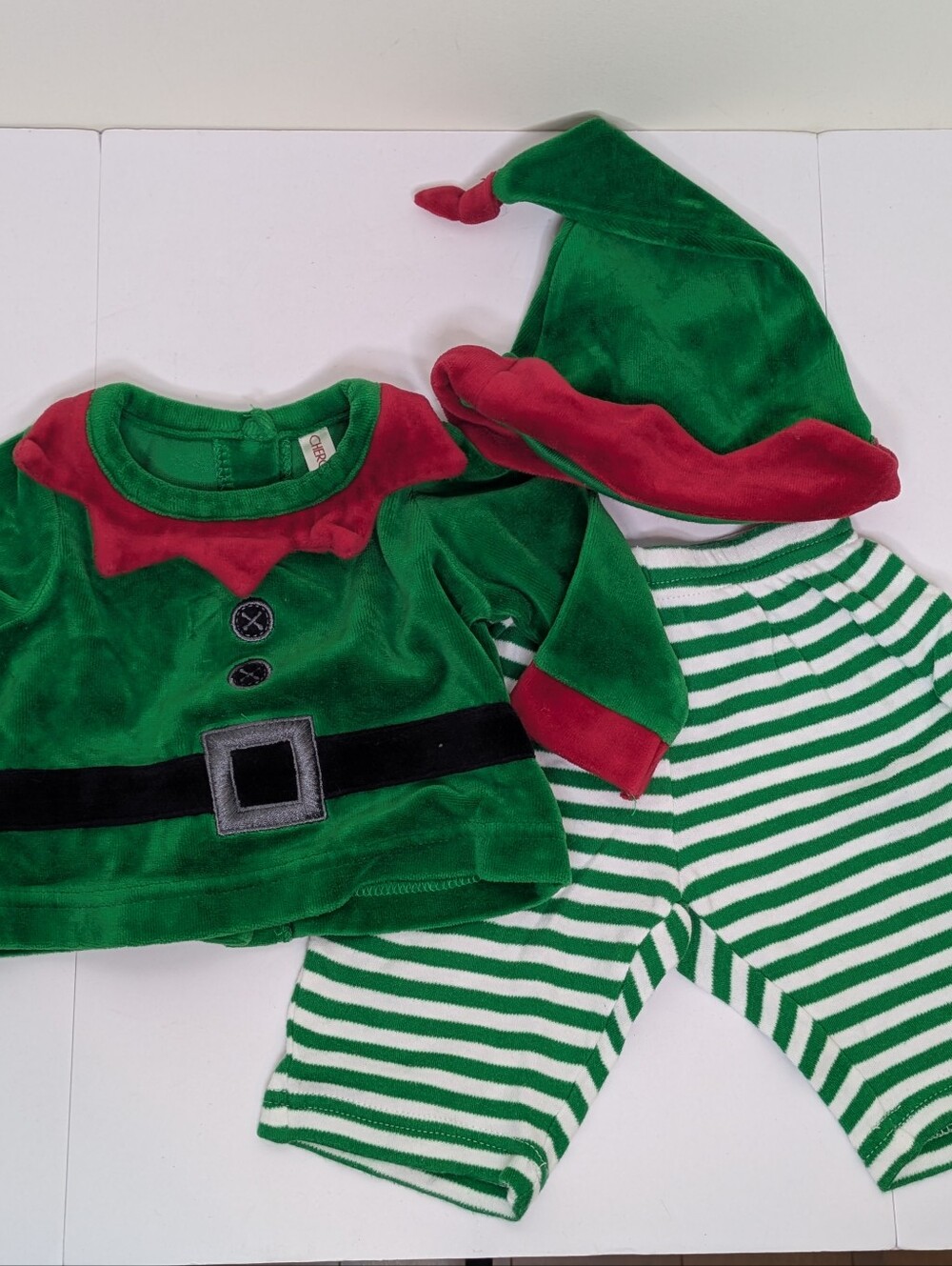 Cherokee Elf Costume Christmas Outfit 0-3m